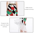 thumbnail image 2 of Pakistan Chic Chiffon Women's Beach Summer Dress with Polyester Straps, 2 of 6