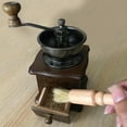 thumbnail image 4 of Classical Hand Cranks Coffee Grinder With Ergonomic Handle 15 Grinding Size Option Built In Bristles Brush, 4 of 7