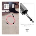 thumbnail image 3 of Cable de audio para guitarra eléctrica, de PVC, 3 m, para bajo, conector jack de 6,5 mm, para guitarra, tarjeta de sonido móvil, 3 of 6