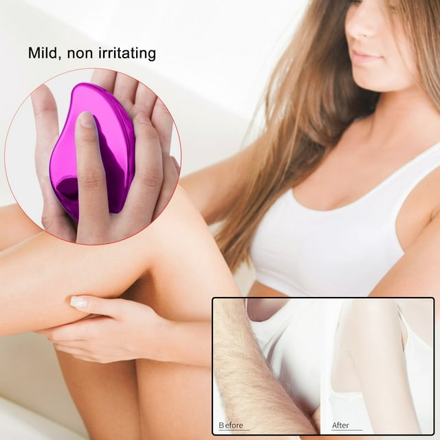 Hair Removal for Women and Men Crystal Hair Eraser,Reusable Crystal Hair Remover Exfoliation Hair Removal Tool, Hair Eraser for Back Arms Legs Fast & Easy Crystal Hair Eraser for Women And