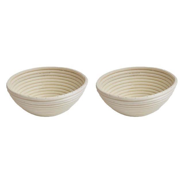 2piezas 22X8.5CM Cesta para Pruebas, Cesta para Pruebas de Pan Forro de PañO Masa Fermentada Suministros para Hornear Pan