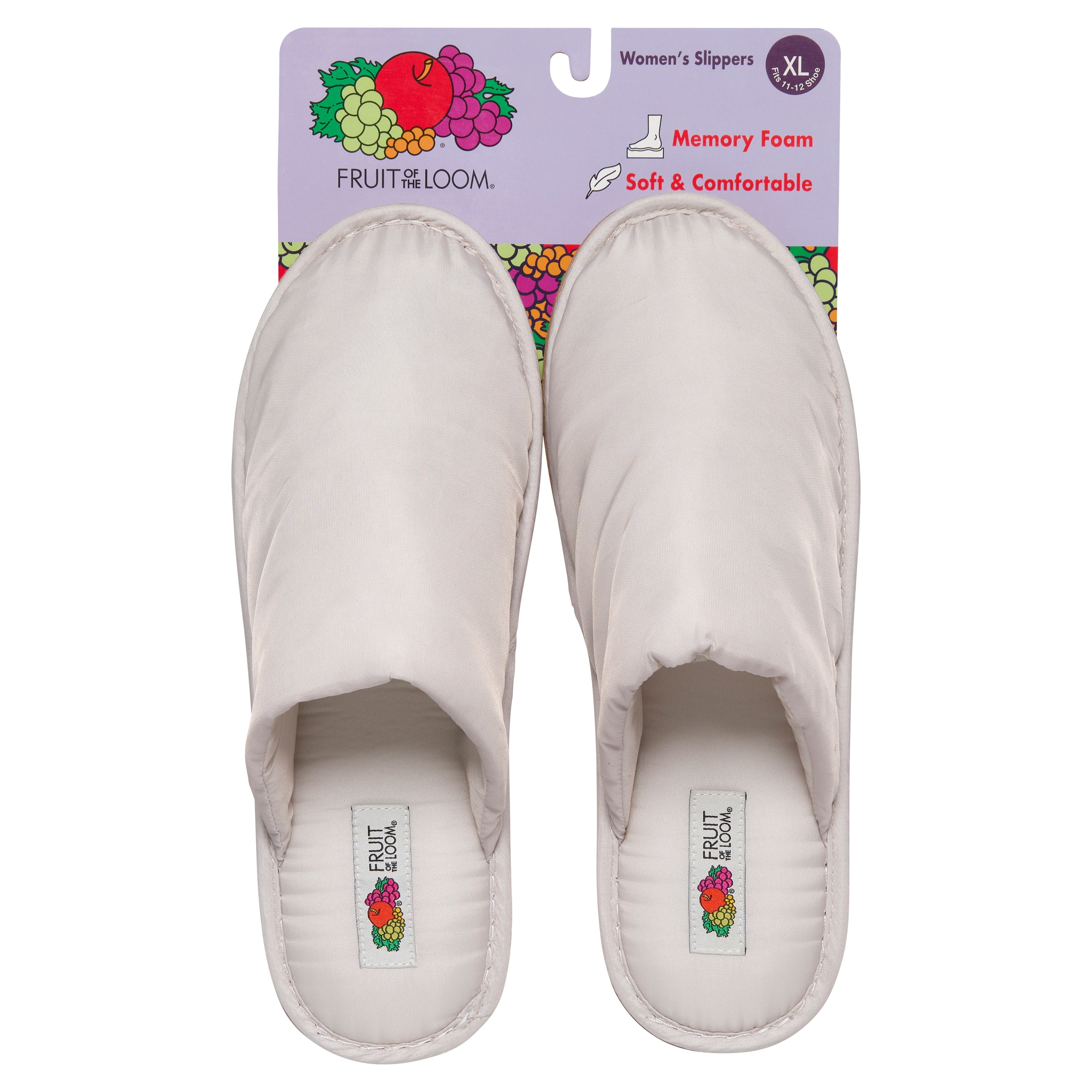 Fruit of the Loom Women's Nylon Padded Slippers