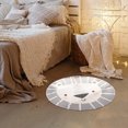 thumbnail image 4 of 36-Inch Round Non-Slip Animal Print Rug for Living Room, Bedroom, Nursery Coffee Table Mat Soft Faux Fur Floor Decor, 4 of 5
