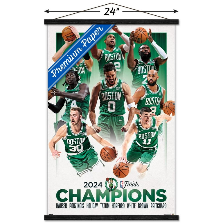 NBA Boston Celtics - 2024 NBA Finals Champions Wall Poster with