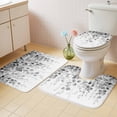thumbnail image 2 of Grey Eucalyptus Bath Mat 3 Piece Bathroom Rug Set, Spring Botanical Weeping Plant Aesthetic Non Slip Bath Rug Contour Mat and Toilet Lid Cover, Absorbent Shower Mats Soft Bath Rugs and Mats Sets, 2 of 8
