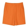 thumbnail image 4 of Tdoqot Girls Athletic Shorts with Pockets- Solid Summer Soft Casual Active Running Shorts Orange Size 13-14, 4 of 6