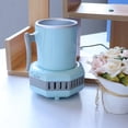 thumbnail image 3 of Mini refrigerador eléctrico portátil de escritorio con taza de enfriamiento instantáneo Azul, 3 of 9