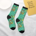 thumbnail image 4 of Uemuo Funny Animals in Jungle Printed Kids Boys Socks Seamless Crew Socks Crazy Funny Athletic Sport Socks for Children, 4 of 6