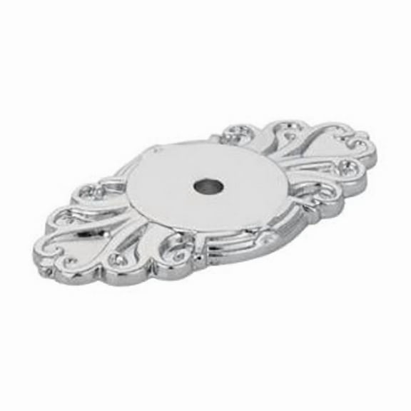 Back Plate for Knobs, Ribbon & Reed, Bright Chrome