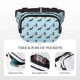 thumbnail image 5 of Hirioo German Shepherd Dog for Double Layer Waist Bag Adjustable Fanny Pack For Travel Running Hiking, 5 of 9