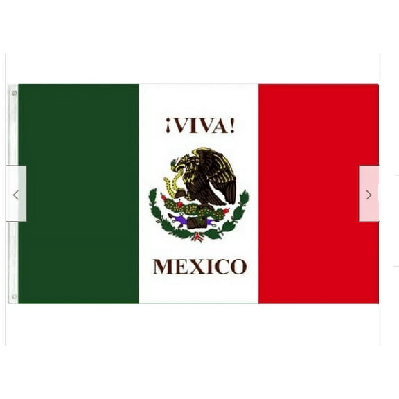3x5 VIVA MEXICO FLAG MEXICAN BANNER GROMMETS