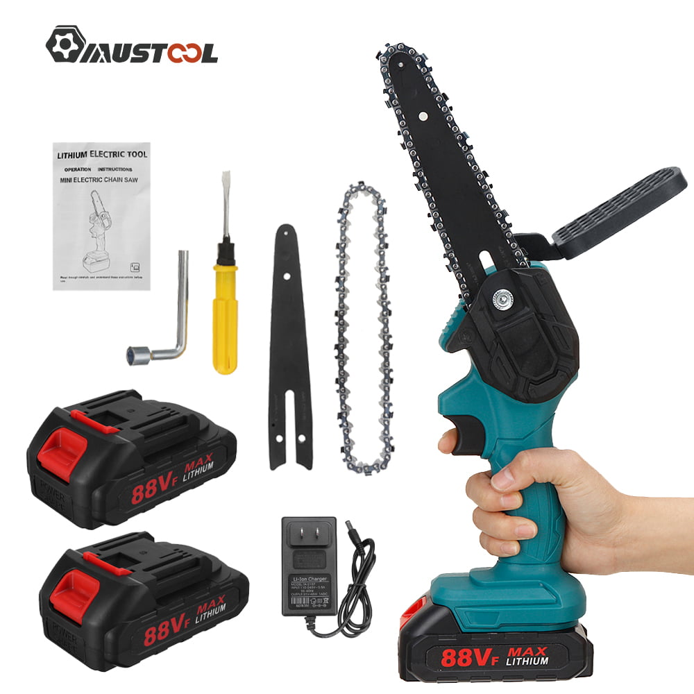Electric Cordless Portable Rechargeable Mini Chainsaw With Battery And Charger
