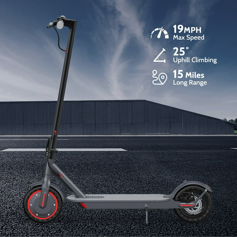 FLYPKIN FK007 350W Motor Electric Scooter,19 MPH Top Speed, 21-Mile Range, 8.5”Wear-resistant Solid Tires, Foldable & Lightweight for Commuting
