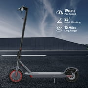 350W Motor Electric Scooter,19 MPH Top Speed, 21-Mile Range, 8.5”Wear-resistant Solid Tires, Foldable & Lightweight for Commuting