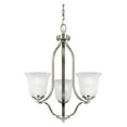 thumbnail image 2 of Three Light Chandelier by Generation Lighting - Seagull 3139003EN-962 in Nickel Finish, 2 of 3