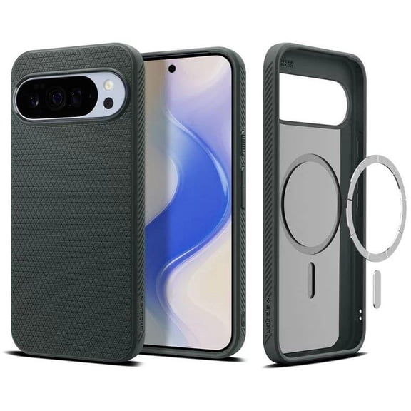 Spigen Liquid Air Case with Pixelsnap for Google Pixel 10 Pro XL 6.8" Abyss Green - ACS09719
