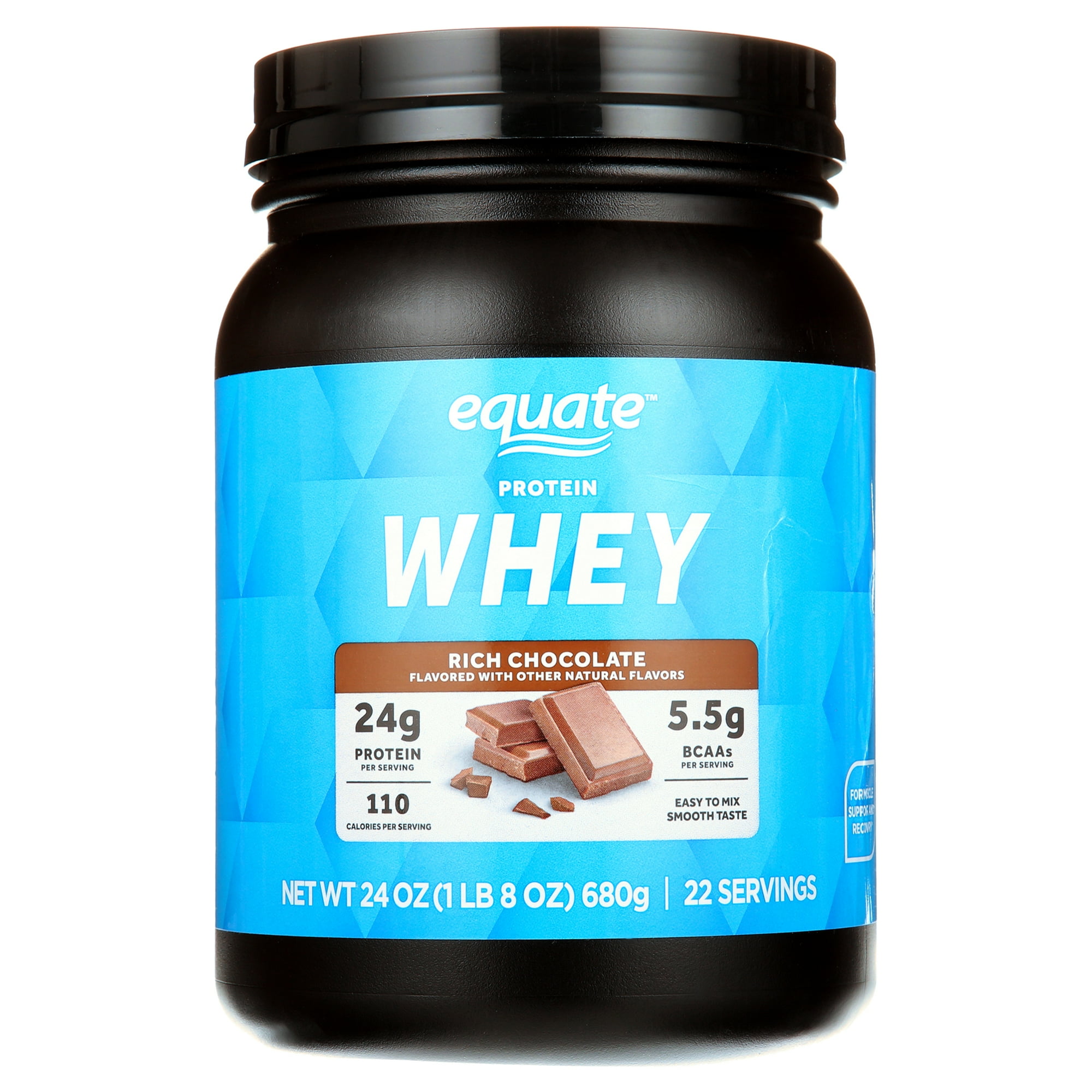 Equate Whey Protein Powder, Rich Chocolate, 24 oz