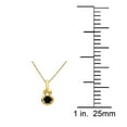 thumbnail image 4 of Aone Jewelry 1.0 Carat Natural Black Diamond Beautiful Knot Design Pendant Necklace For Woman Crafted In 10k Rose White and Yellow Gold With 18 Gold Plated Over 925 Sterling Silver Box Chain, 4 of 4