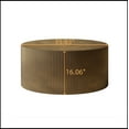 thumbnail image 5 of 35.83" Minimalist Wave Stripe Coffee Table, Modern Round Coffee Table, Drum Circle Coffee Table for Living Room, Bedroom , Antique Brass, Antique Gold,Copper Gold, 5 of 9