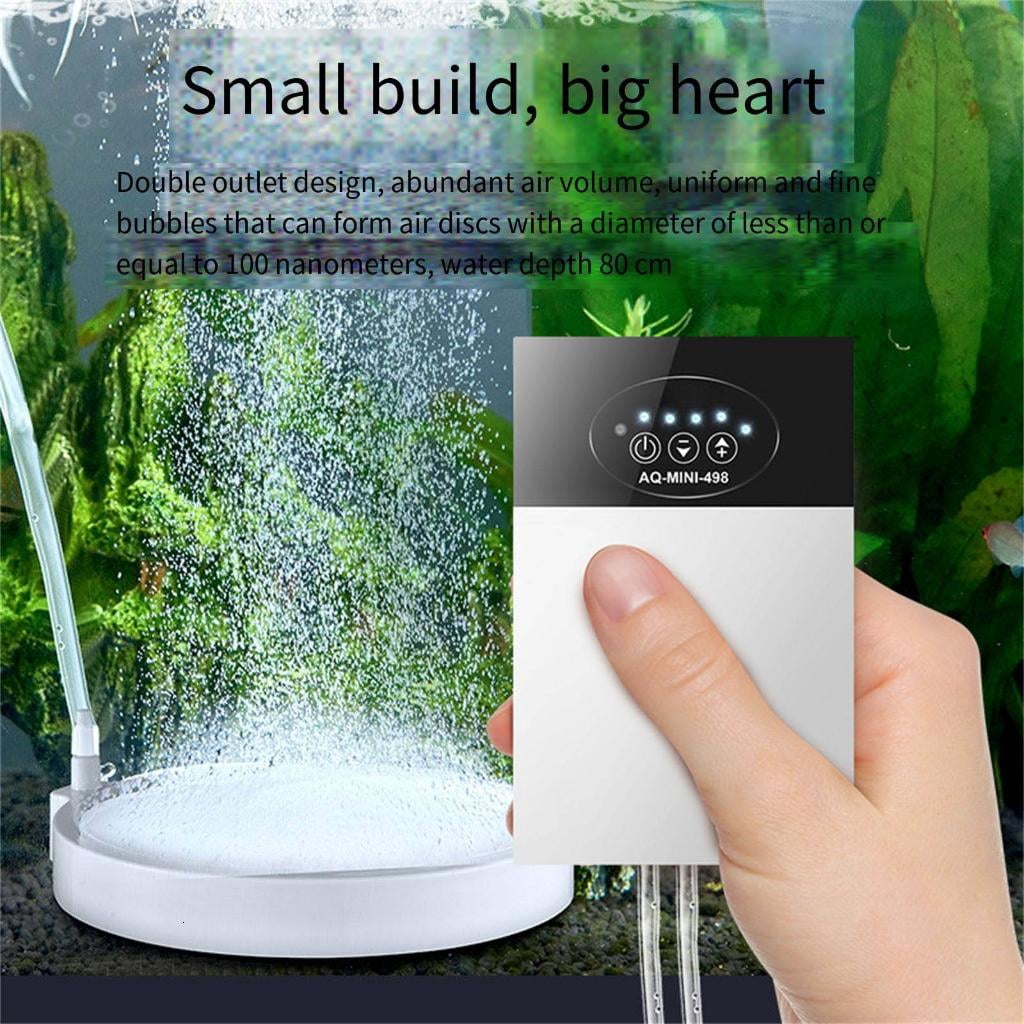 Rechargeable Aquariums Aerator With 14H Endurances Quiet Operations Portable Design Air Pumps For Travel Fishing Use