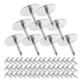 thumbnail image 1 of KONTONTY 800Pcs Silver Push Pins for Office Bulletin Board Map Hanging Sturdy Iron Design, 1 of 6