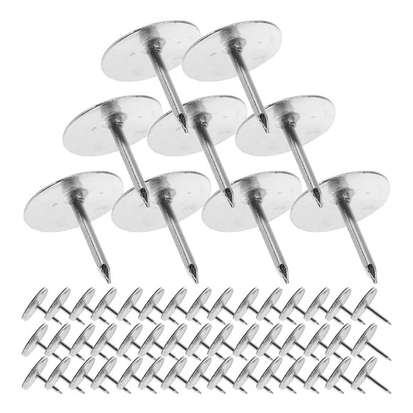 KONTONTY 800 Pcs Épingles à Pousser Argentées pour Tableau d'Affichage de Bureau Carte Suspendue Conception en Fer Robuste