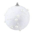 thumbnail image 2 of Christmas Ball Ornaments 6 Pcs - 3 inch Large Shatterproof Christmas Balls, Plush Pearls Decorations Indoor, Classic Holiday Party Hanging Ornaments for Xmas Tree, Wreath, Vines, White, 2 of 8