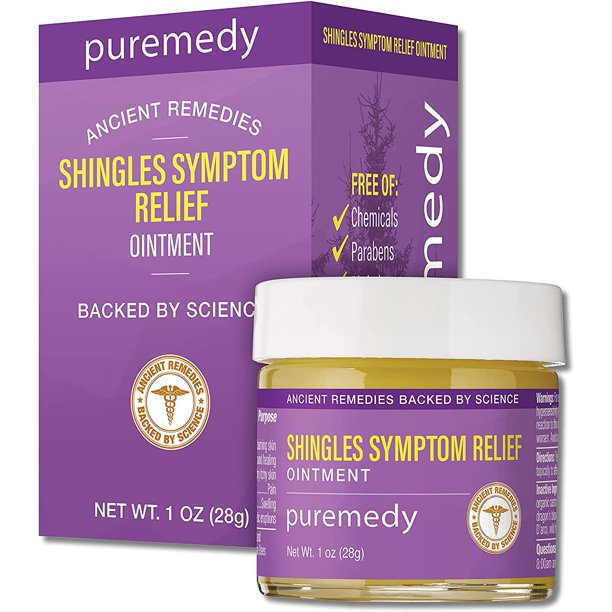 Puremedy Shingles Relief Ointment, All Natural Homeopathic Skin Salve