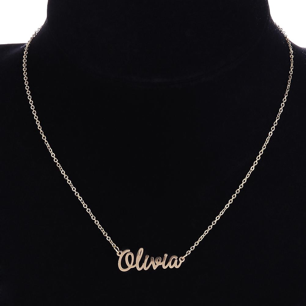 Famelof Unisex Customized Name Collar 