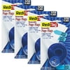 (4 pack) (4 Pack) Redi-Tag Arrow Message Page Flags in Dispenser, "Sign Here", Blue, 120 Flags/Dispenser -RTG81034