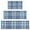 Blue White and, variant on Blue White and Yellow Checkered Pattern Kitchen Rugs Sets Of 3,Kitchen Runner Rugs Non Skid Washable,Decorative Kitchen Floor Mats for Kitchen,Sink,Laundry,17"x30"+ 17"x47" + 17"x59"