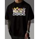 thumbnail image 1 of Camiseta informal de algodón para hombre con estampado de Cartoon Network, cuello redondo, manga corta, corte regular, para verano y exteriores., 1 of 6