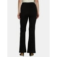 thumbnail image 4 of Time and Tru Women's Flare Ponte Pants, Sizes XS-XXXL, 4 of 5