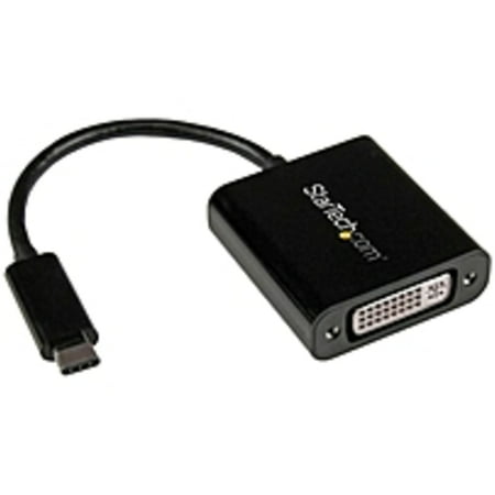 Refurbished StarTech.com USB-C to DVI Adapter - USB Type-C DVI Converter for MacBook, ChromeBook Pixel or other USB Type C devices with DP over USB C - USB/DVI for Video Device, Monitor, (Best Usb C Monitor Macbook)