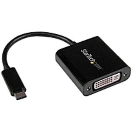 Refurbished StarTech.com USB-C to DVI Adapter - USB Type-C DVI Converter for MacBook, ChromeBook Pixel or other USB Type C devices with DP over USB C - USB/DVI for Video Device, Monitor,