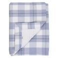 ED Ellen DeGeneres Doodle Dog Baby Blanket, 100 Cotton Blue Plaid
