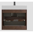 thumbnail image 3 of 24" Bathroom Vanity, White+Walnut Color / Silent Drawer Runners, Eco-friendly Build for Bathrooms, 3 of 6