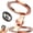 Rose Gold, variant on Magnetic Phone Stand Fidget Spinner, Fidget Spinner Magnetic Phone Holder, Double Sided Folding Phone Holder for iPhone Samsung-Dual Rings & Strong Adhesion, for Desk Car Gym Travel (Rose Gold)