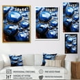 thumbnail image 4 of Designart "Abyss of Blue Agate Stone" Landscapes Canvas Wall Art - Traditional Blue Stone Geode Hallway Wall Art Decor, 4 of 6