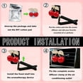 thumbnail image 5 of 4Pcs Cherry-Shaped Car Air Freshener Vent Clips with Rhinestones, Unscented Cute for Men Women, Fragrance Diffuser Clip and Truck Fresheners, Sparkling Decor-A10, 5 of 5