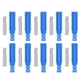 thumbnail image 1 of SHAR 10 Set Banana Female Socket Brass PA Jack Connector Insulation Tube Press Fit Adapter J.10031Blue, 1 of 9