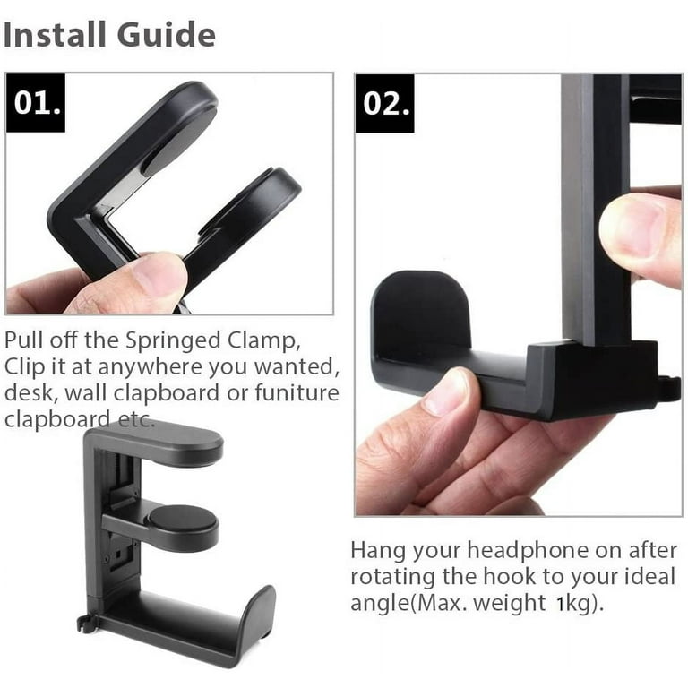 Rotating Headphone Stand EURPMASK PC Gaming Headset Stand