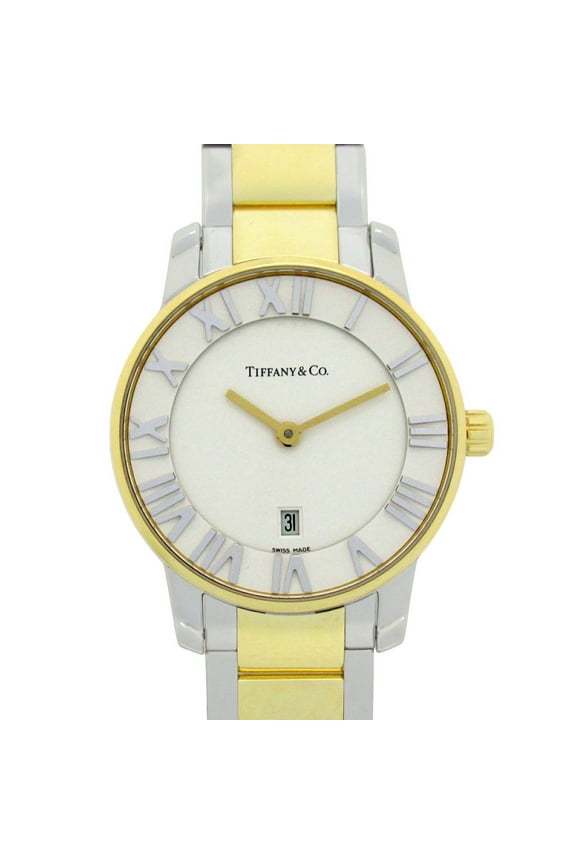 Pre-Owned Tiffany & Co. Atlas Dome Watch GP (Gold Plated) Stainless Steel Ladies... (Good)