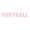 Blush, variant on "Football" Vinyl Decal - Large - Red