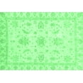 thumbnail image 1 of Ahgly Company Indoor Rectangle Oriental Emerald Green Modern Area Rugs, 4' x 6', 1 of 4