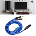 thumbnail image 1 of XLR Male Y Splitter Cord, Bidirectional 3.3ft XLR To Dual 6.35mm Cable Noiseless Stereo Prevent Interference Low Loss  for Mixer for Camera, 1 of 7