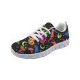 thumbnail image 3 of chaqlin Halloween Bat Pumpkin Sneakers for Women Men Size 6 Breathable Mesh Walking Shoes Casual Lace Up Running Shoes Holiday Party Footwear with Non-slip Sole, 3 of 7