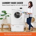 thumbnail image 5 of VEVOR Laundry Pedestal 27" Wide 14.4" Height, Washer And Dryer Base Stand Platform Universal Fit 660lbs Capacity, Heavy Duty Multi-Functional Base for, 5 of 6