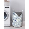thumbnail image 3 of Children Laundry Bag, Science Chemistry Geometry Math Nerd Geek and Genius Themed Design Artwork, Basket with Handles Drawstring Closure for Laundromats, 13" x 19", Blue and Ivory, by Ambesonne, 3 of 4