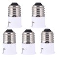 thumbnail image 1 of Shisuyan 5pcs E27 to B22 Light Bulb Base Adapter Screw Lamp Holder Converter Socket Light Accessory Home Gadget for Home, 1 of 9